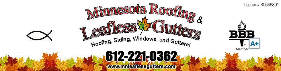 Minnesota Roofing & Leafless Gutters Homepage